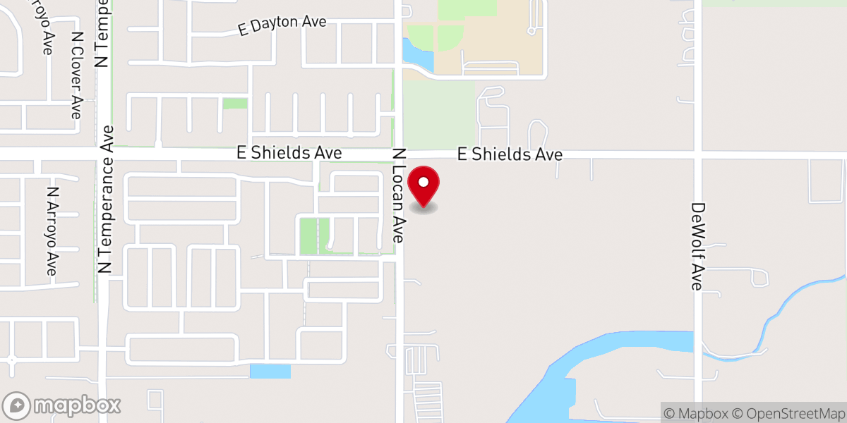 Map showing location of Hmong Baptist Church