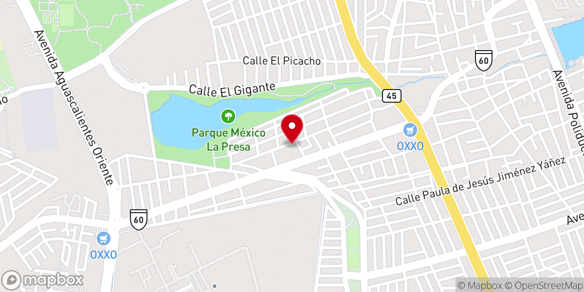 Map showing location of Iglesia Bautista Fundamental Victoria