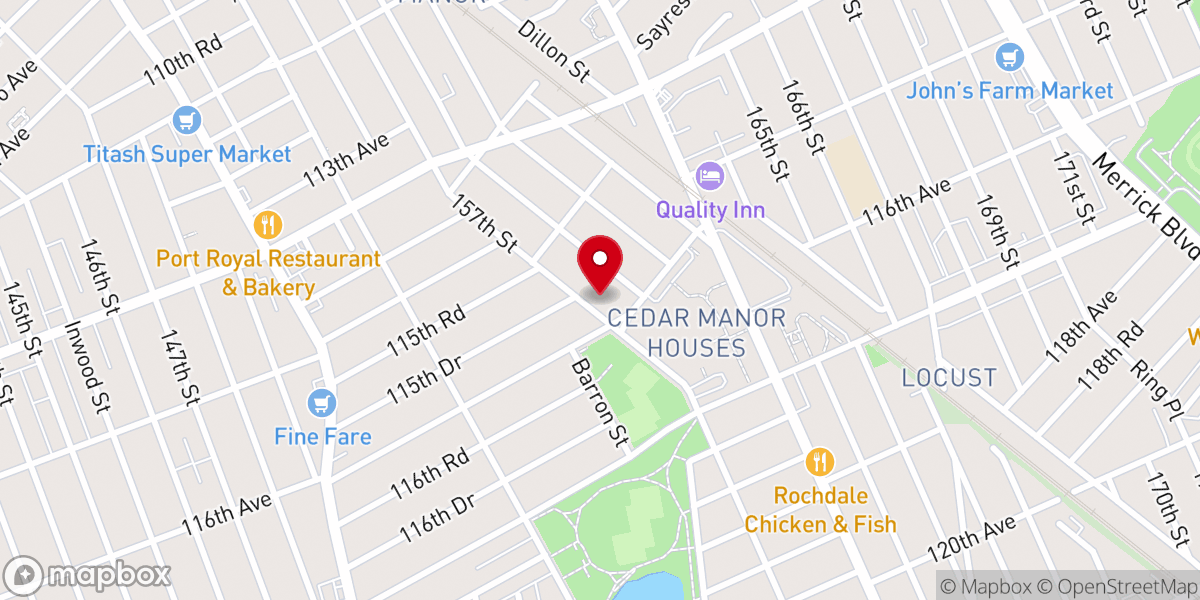 Map showing location of Old Mt Zion Baptist Church