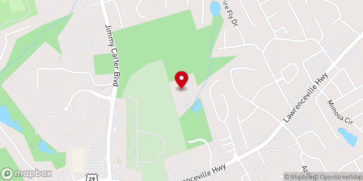Map showing location of Korean First Presbyterian Church