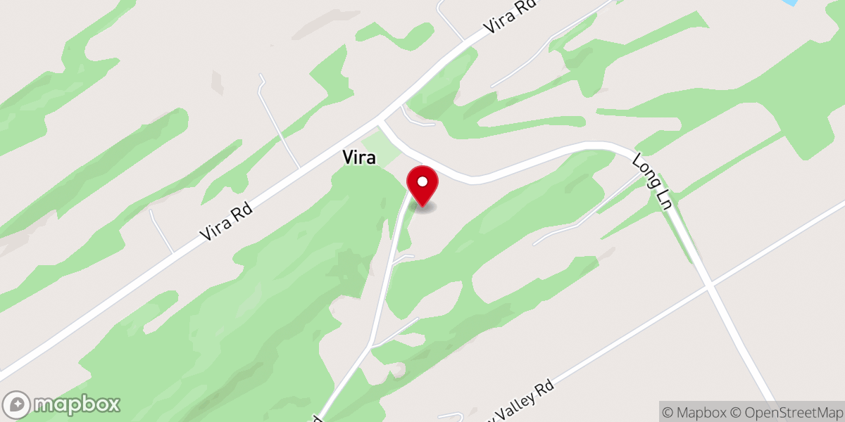 Map showing location of Vira United Methodist Church