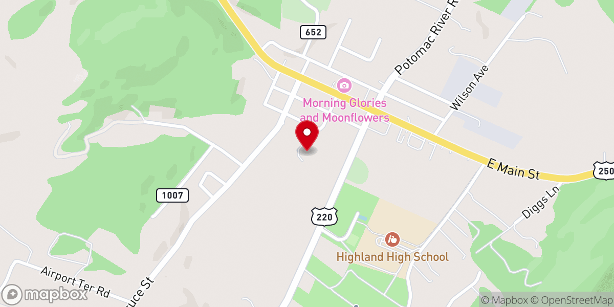 Map showing location of Word of Faith Church