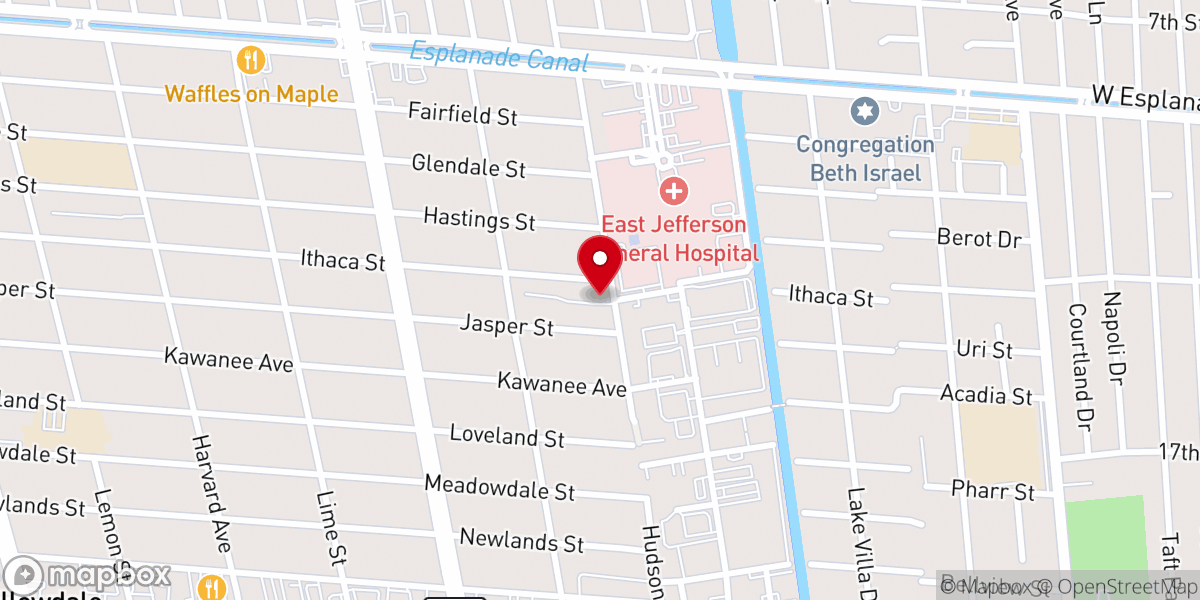 Map showing location of St Basil Orthodox Church
