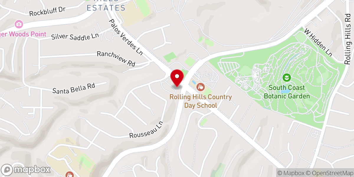 Map showing location of Palos Verdes Baptist Church Administration Offices
