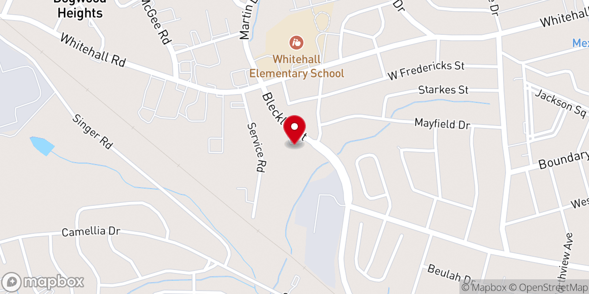 Map showing location of Freedom Center Anderson/North Assembly of God