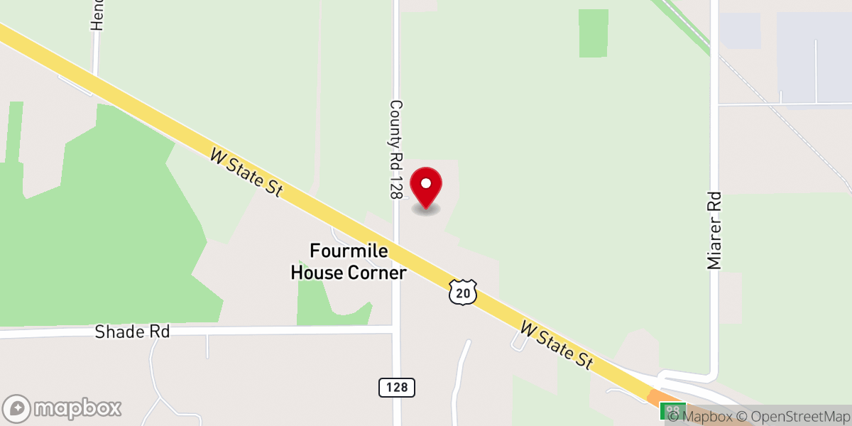 Map showing location of Faith Lutheran Church