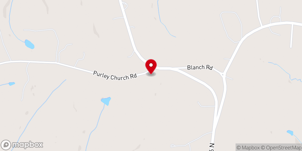 Map showing location of Purley United Methodist Church
