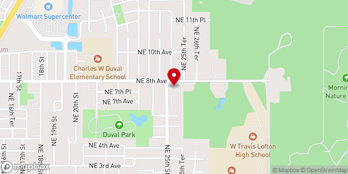 Map showing location of Antioch Holiness Church