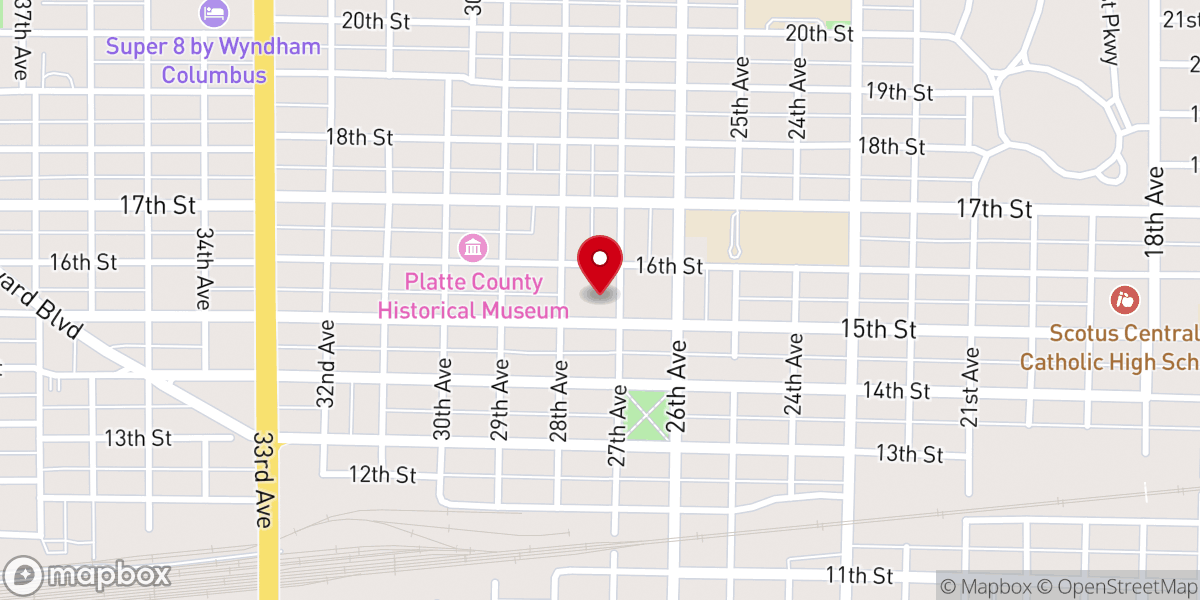 Map showing location of Federated Church UCC-PCUSA