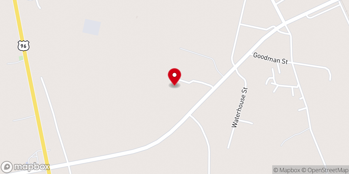 Map showing location of Pineywoods Outreach Center