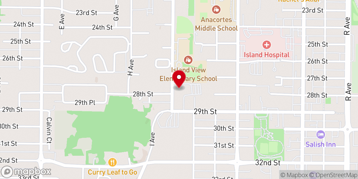 Map showing location of First Baptist Church Of Anacortes