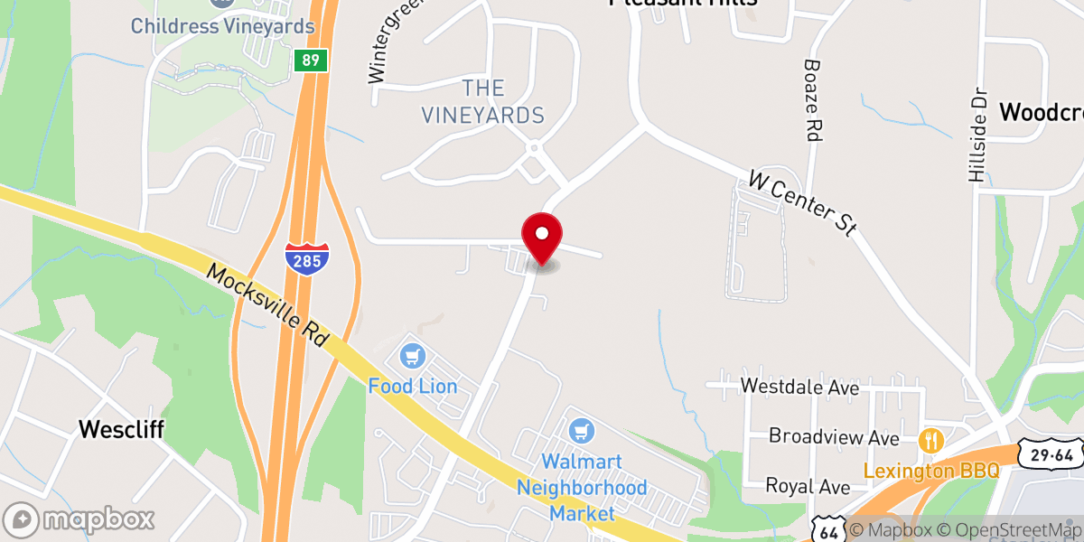 Map showing location of Wayside Baptist Tabernacle