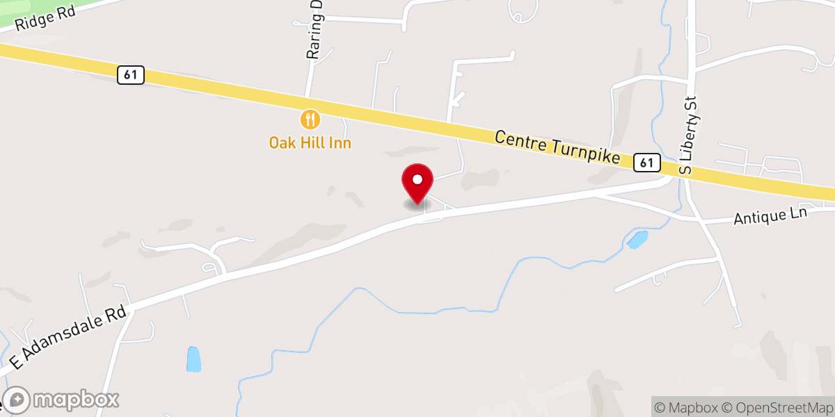 Map showing location of Amazing Grace Baptist Church