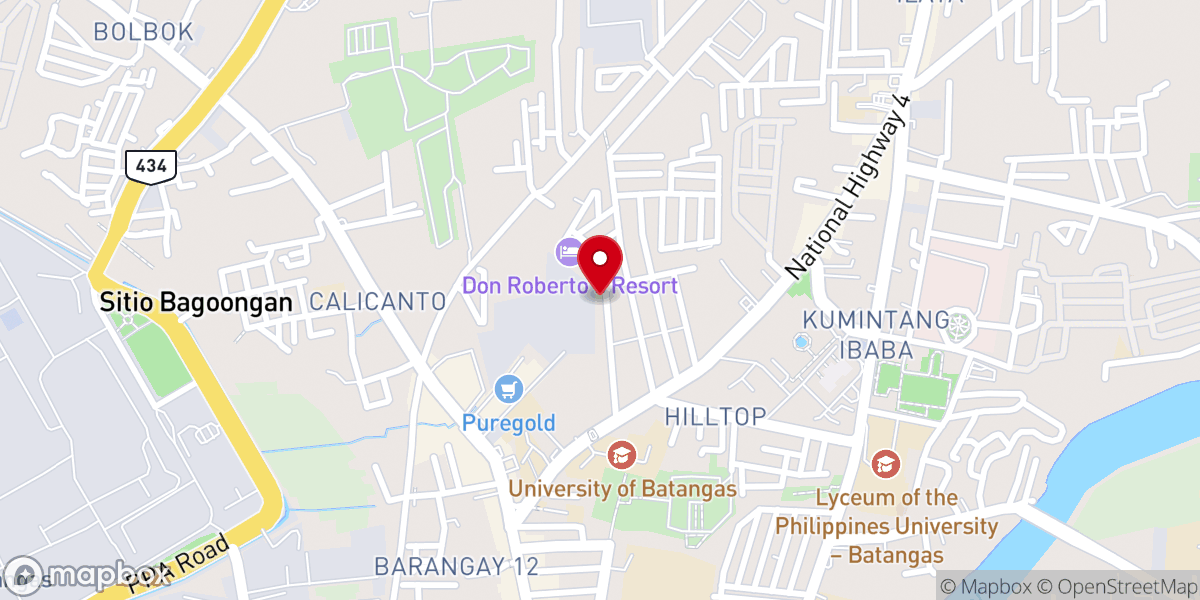 Map showing location of GCF Batangas City