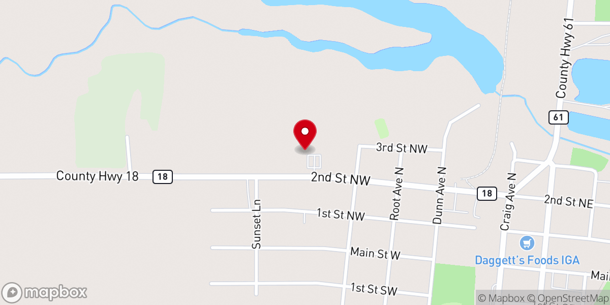 Map showing location of St Paul Lutheran Church LC-MS