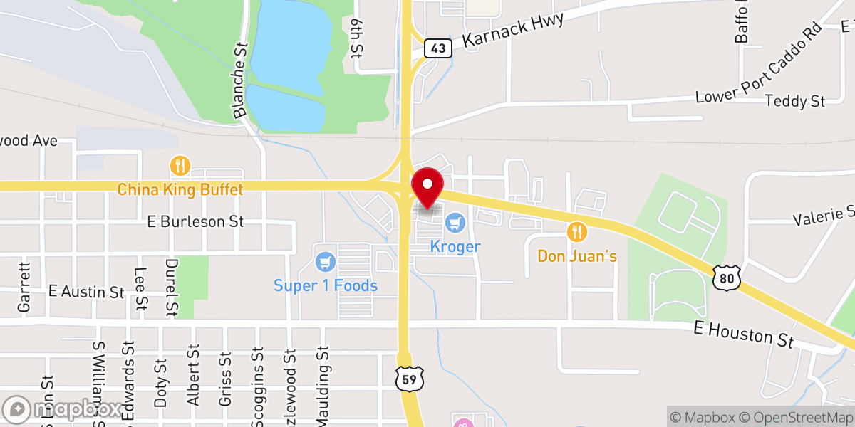 Map showing location of Liberty Baptist Church