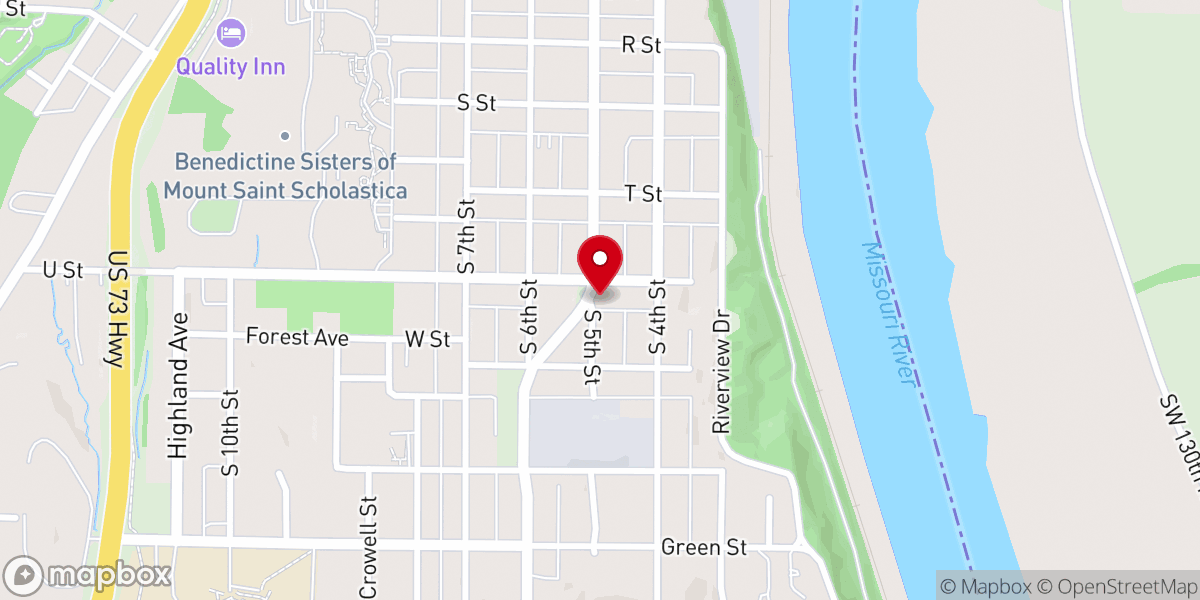 Map showing location of New Life Assembly of God