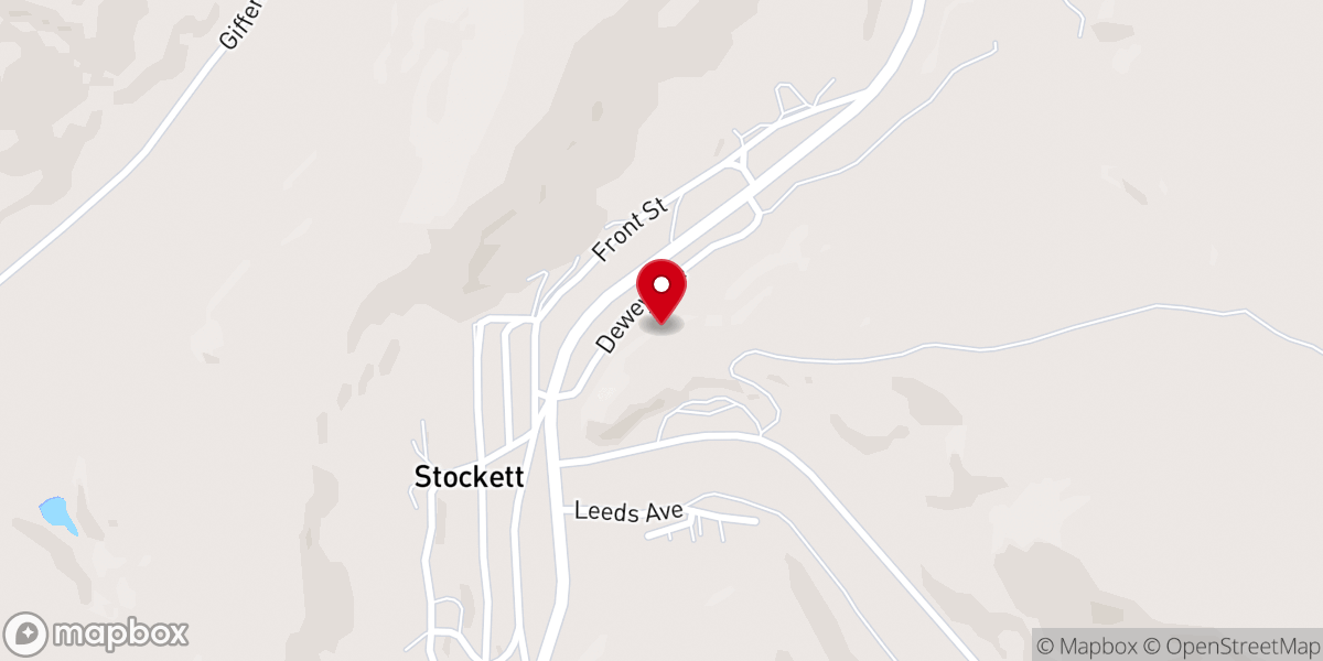 Map showing location of Stockett