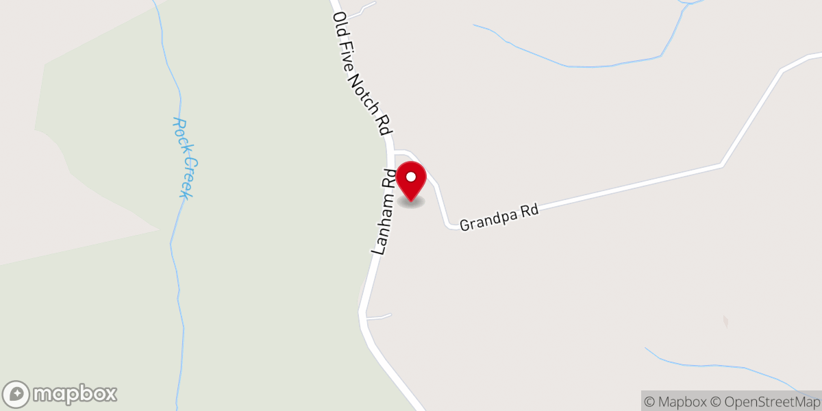 Map showing location of Cedar Grove Church