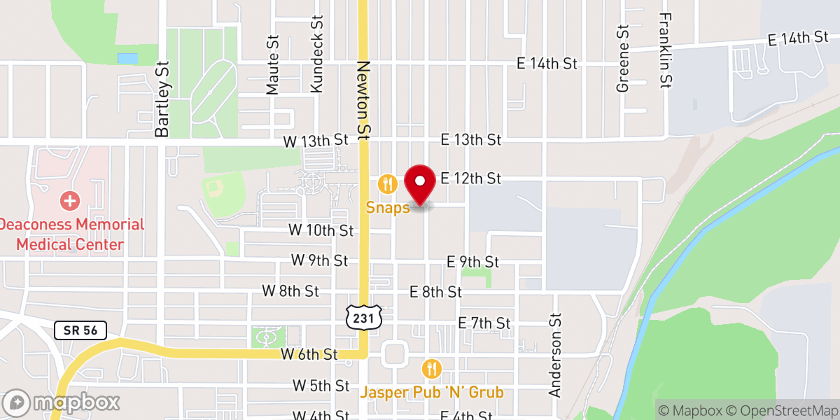 Map showing location of Calvary Apostolic Church