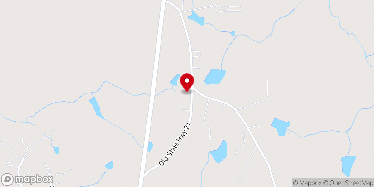 Map showing location of Fellowship Church