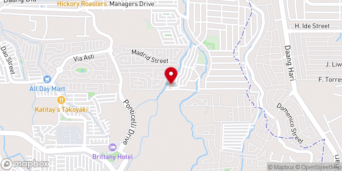Map showing location of Shining Hope Baptist Mission - Molino