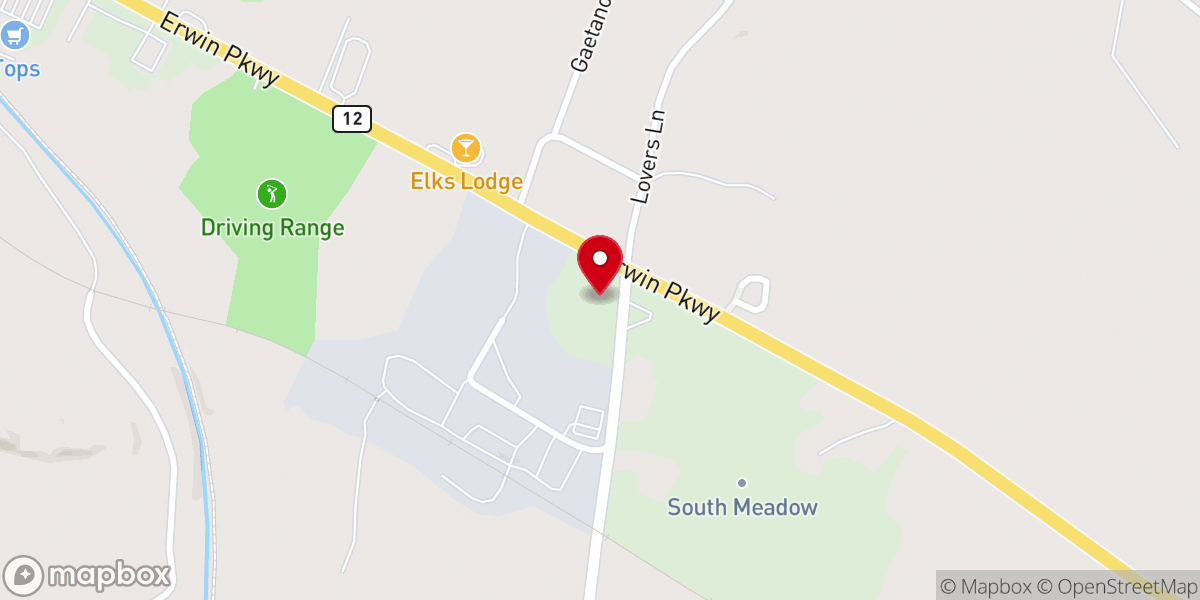 Map showing location of Boonville Alliance Church