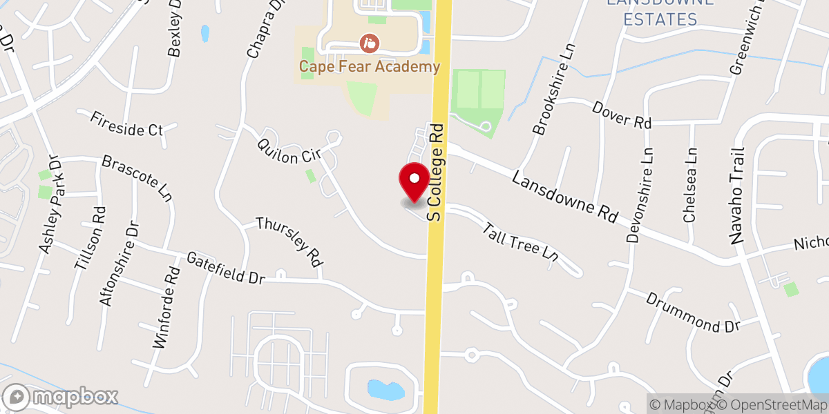 Map showing location of Covenant Moravian Church