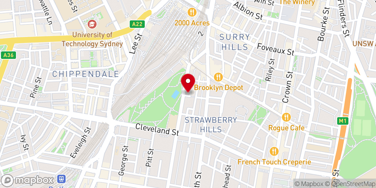 Map showing location of GKY Sydney
