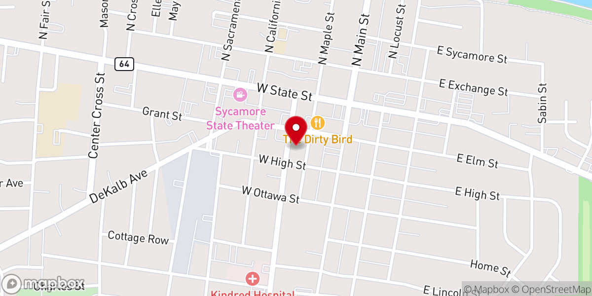 Map showing location of St Peter's Episcopal Church