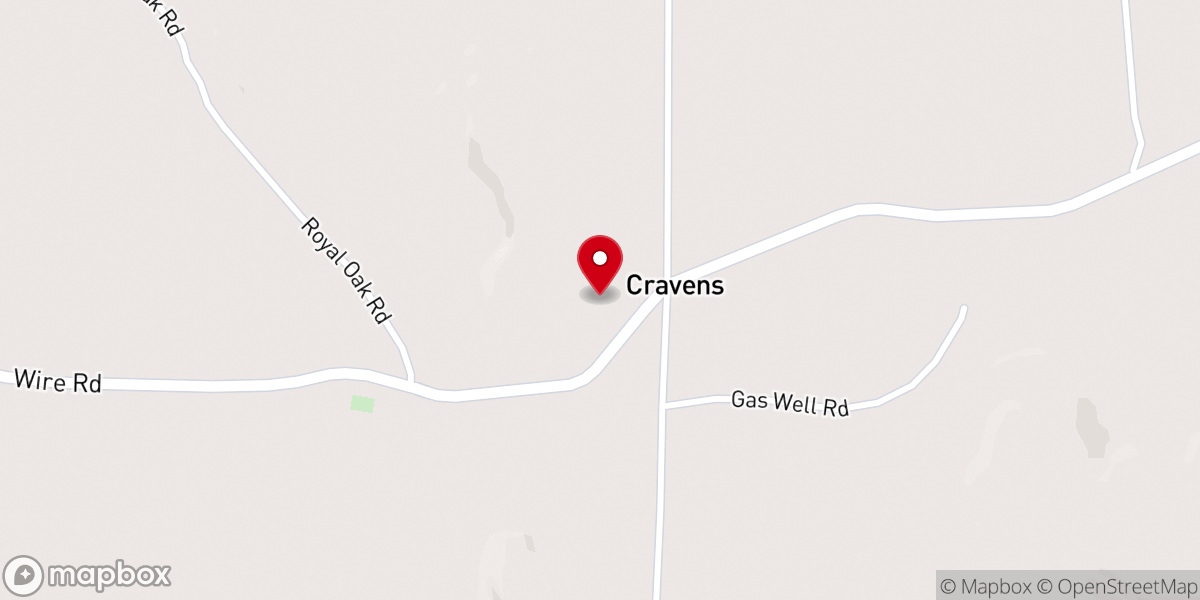 Map showing location of Rehobeth Baptist Church