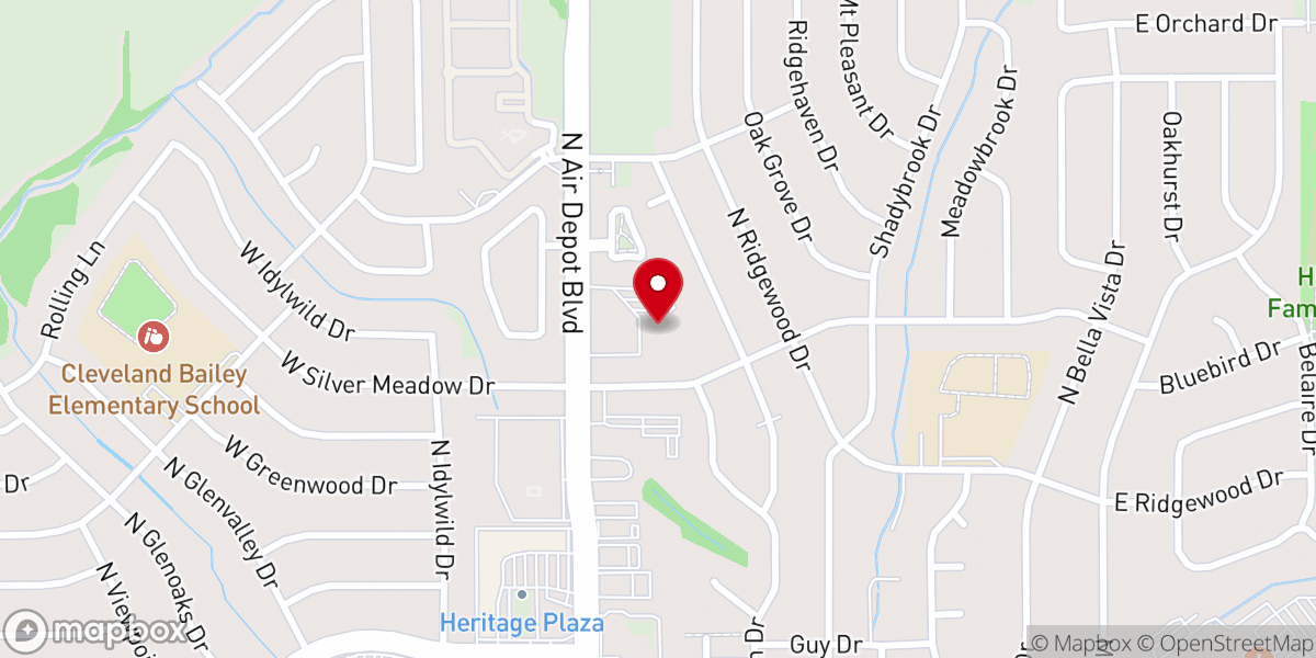 Map showing location of Shepherd Lutheran School and Child Development Center