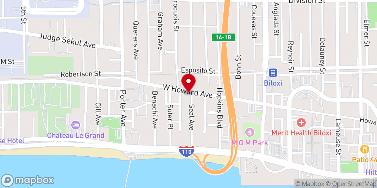 Map showing location of Seacoast Wedding Chapel