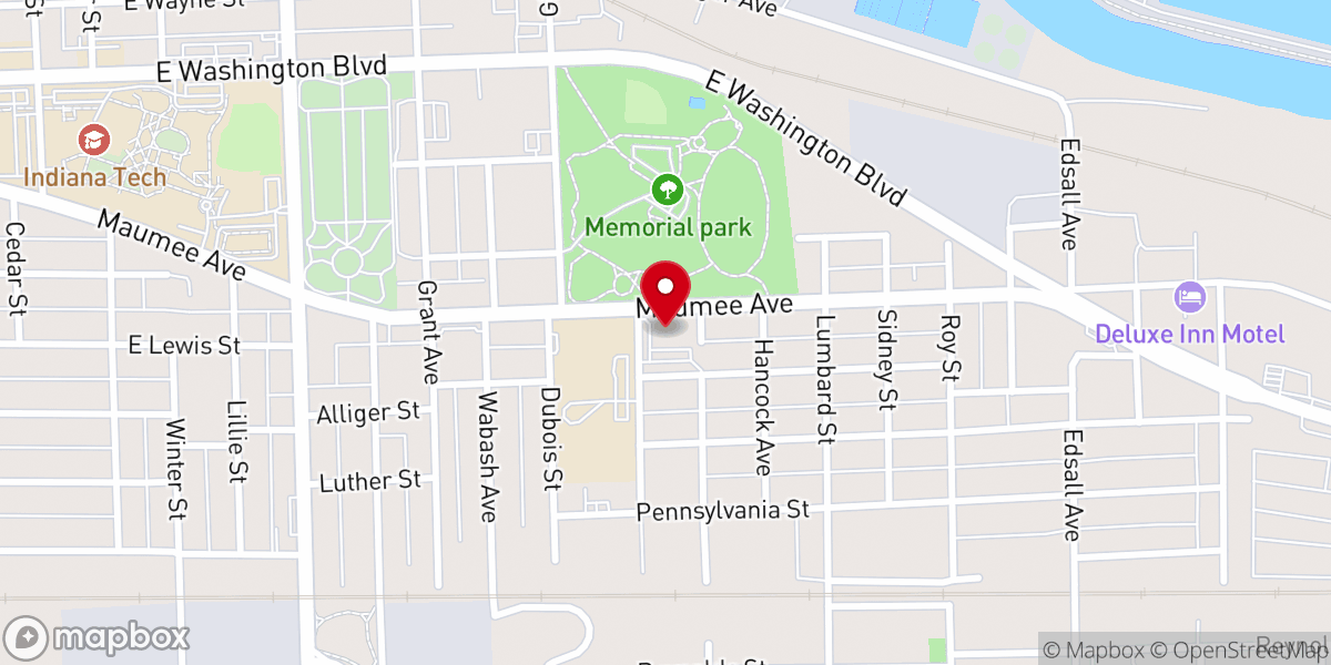 Map showing location of Summit Church