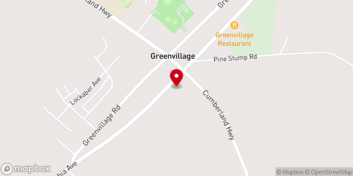 Map showing location of Greenvillage Church of God