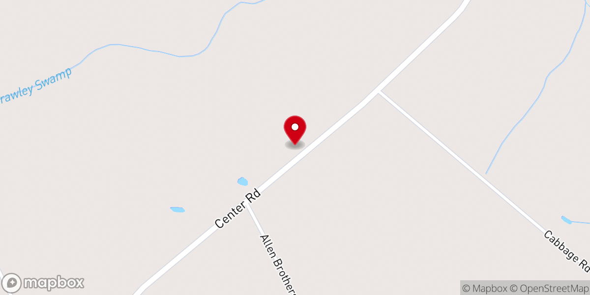Map showing location of Hickory Grove Baptist Church