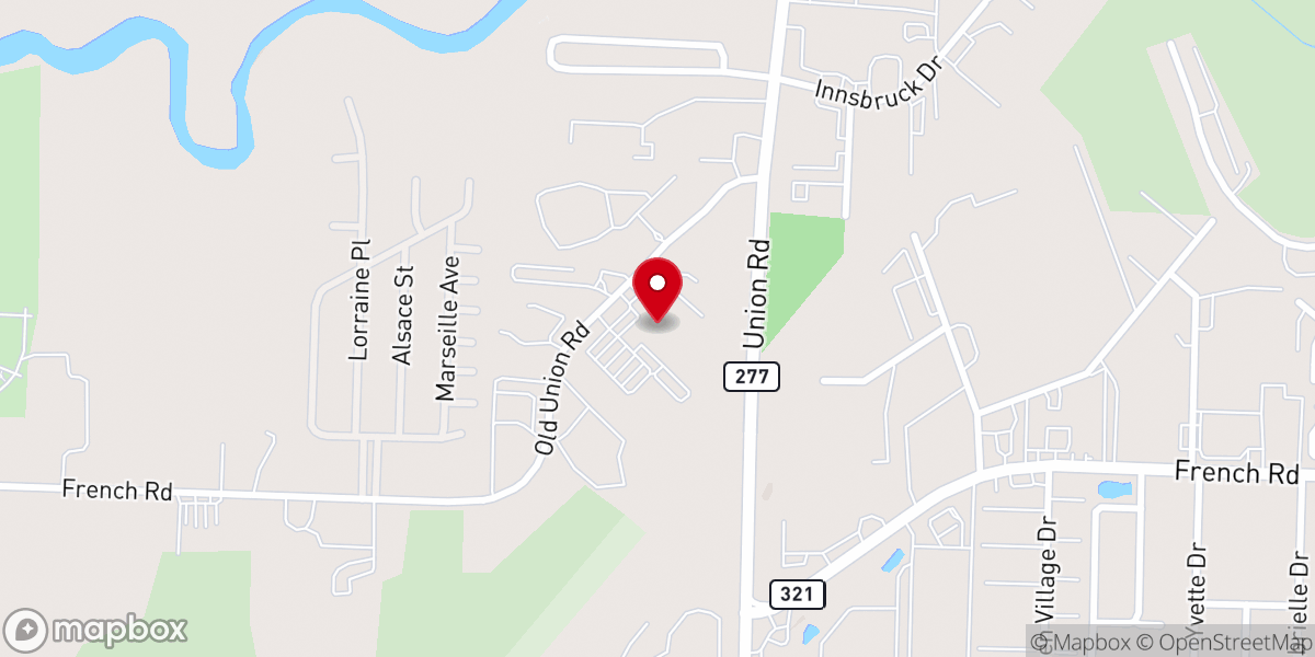 Map showing location of Resurrection Life Church