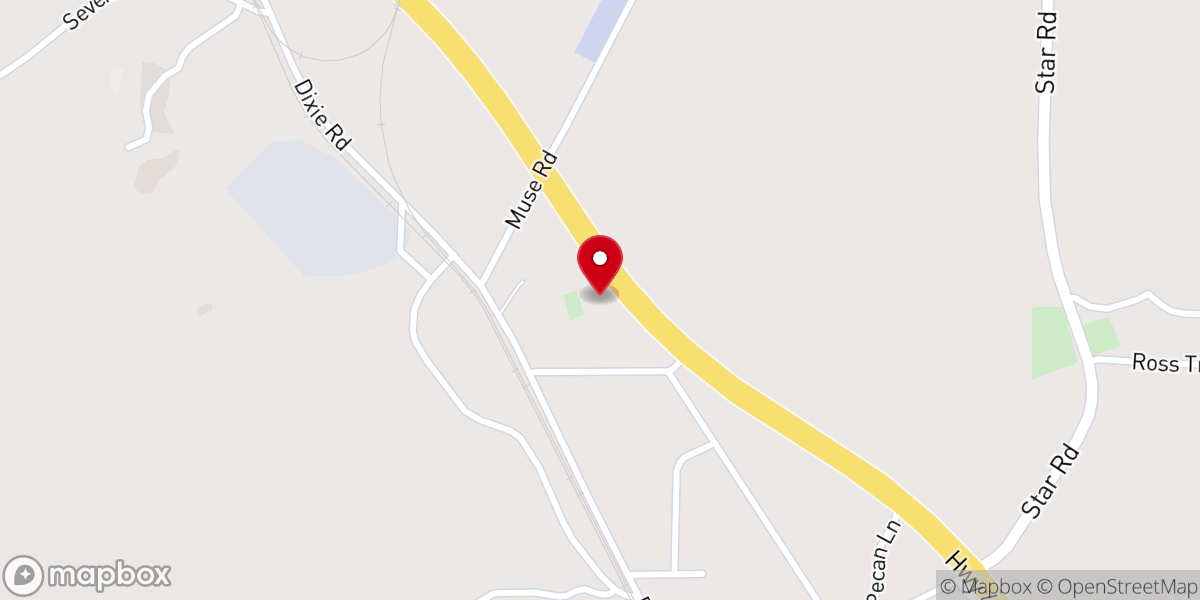 Map showing location of Christian Fellowship Baptist Church