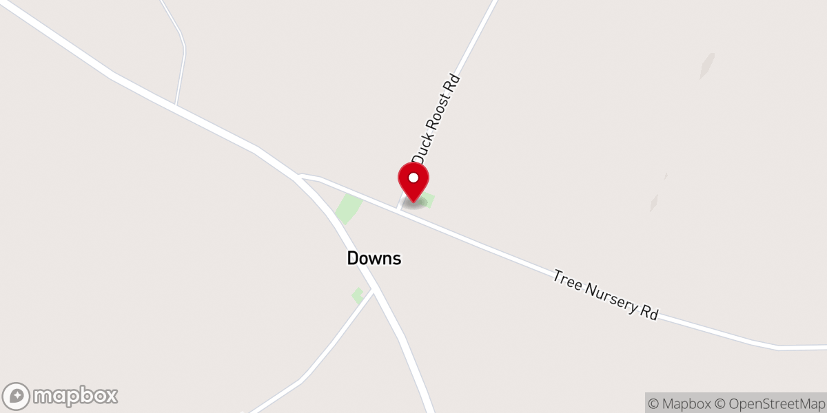 Map showing location of White Oak Independent Methodist Church