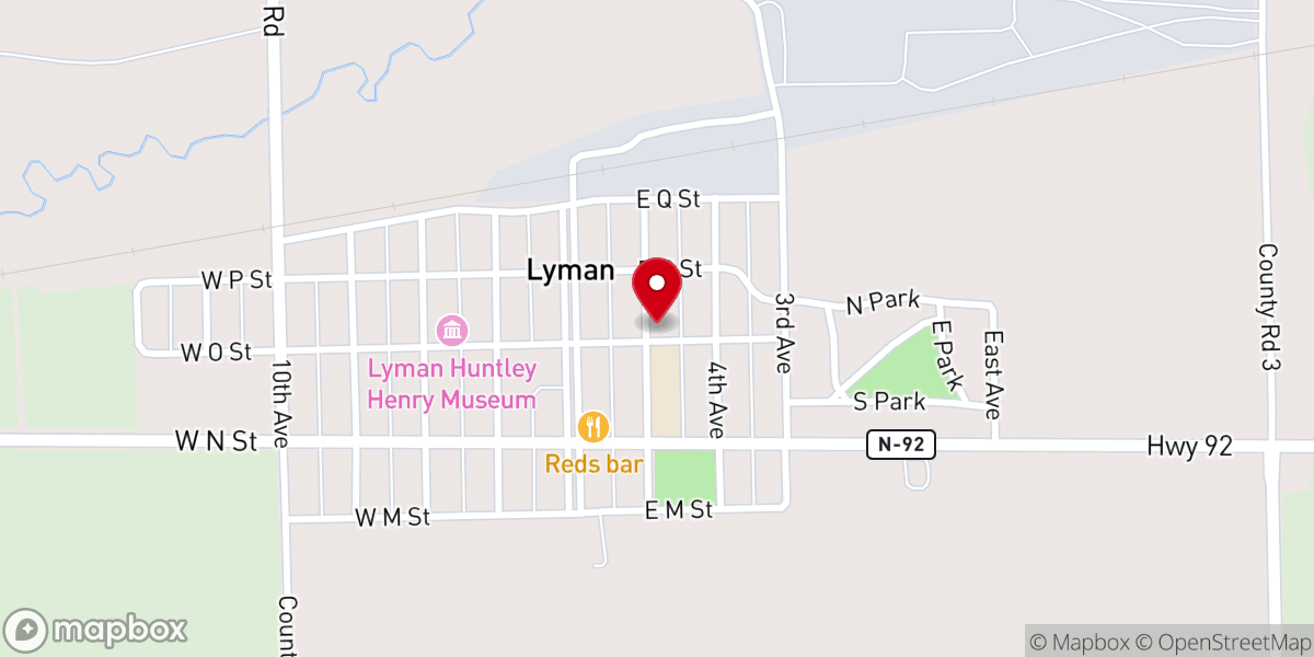 Map showing location of Sacred Heart of Jesus Catholic Church, Lyman