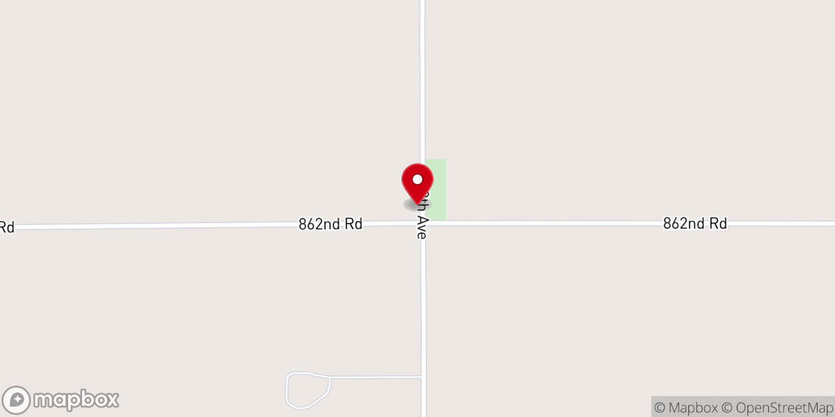 Map showing location of Bethany Church