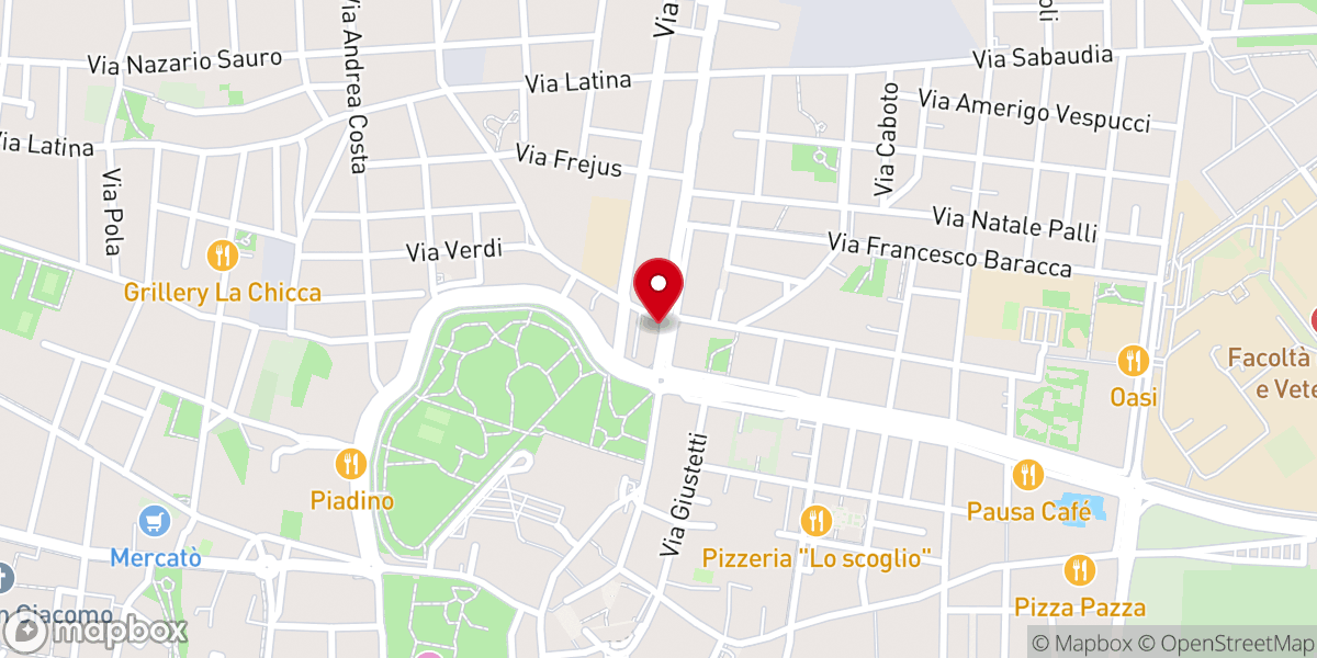 Map showing location of Cappella San Rocco