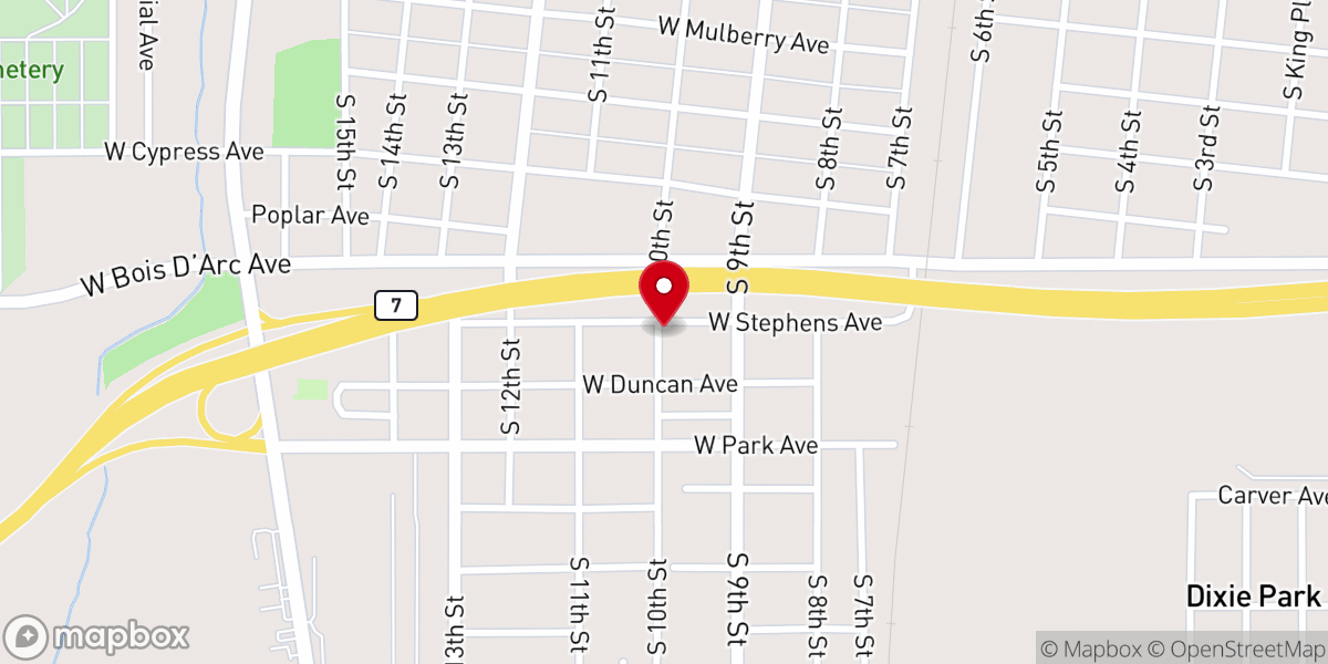 Map showing location of Prayer Line