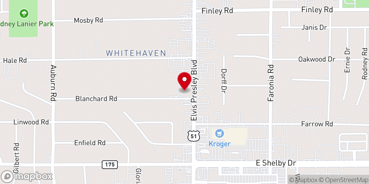 Map showing location of The Healing Cathedral Christian Church