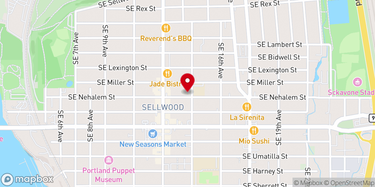 Map showing location of St. Agatha Catholic Church