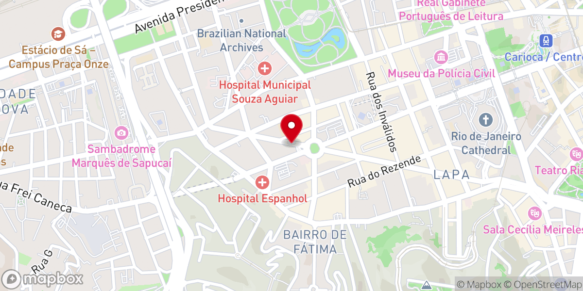 Map showing location of Igreja Evangelica Amor em Cristo