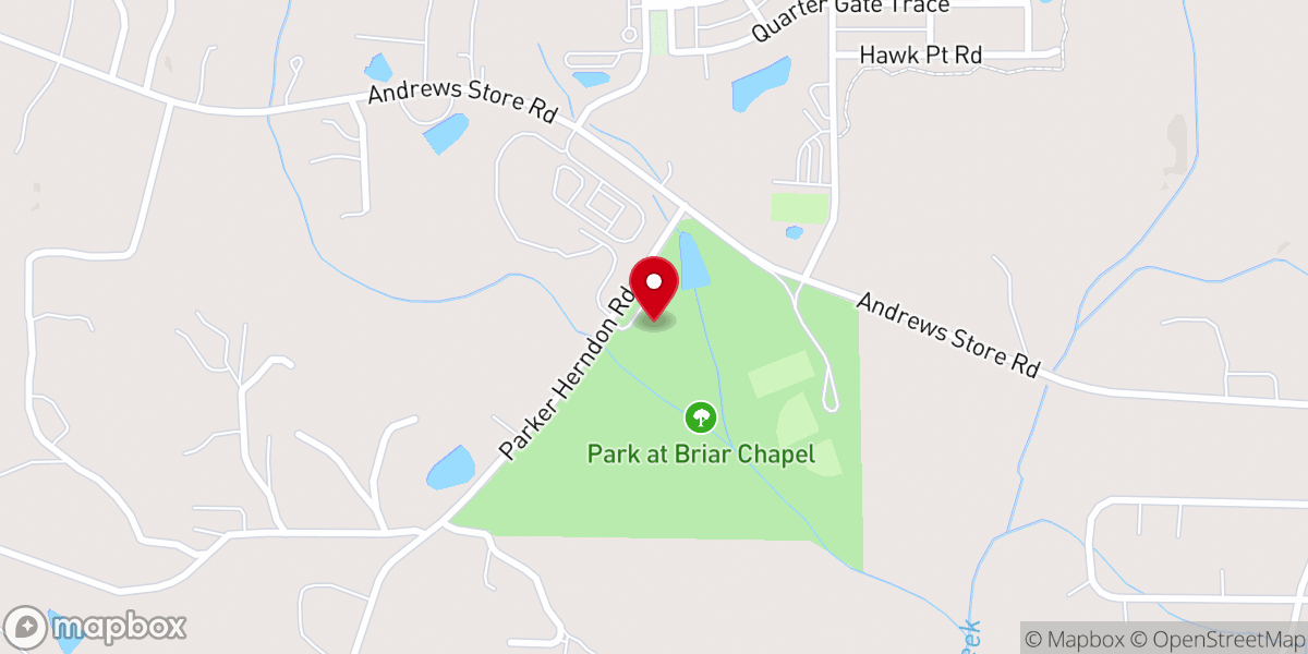 Map showing location of The Park at Briar Chapel