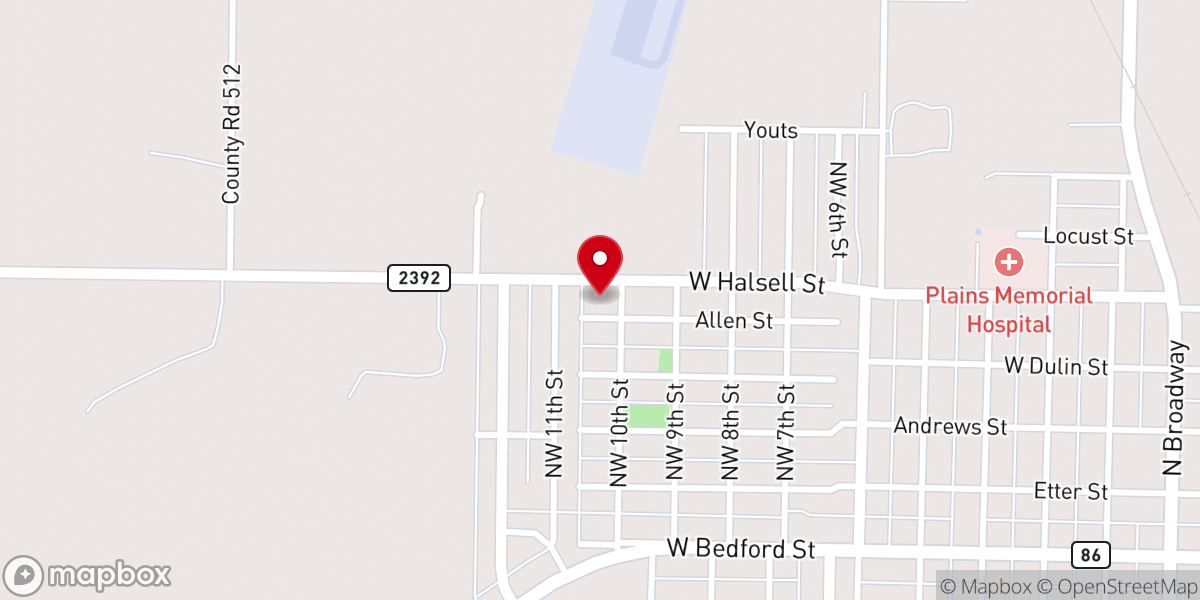 Map showing location of Immaculate Conception Catholic Church