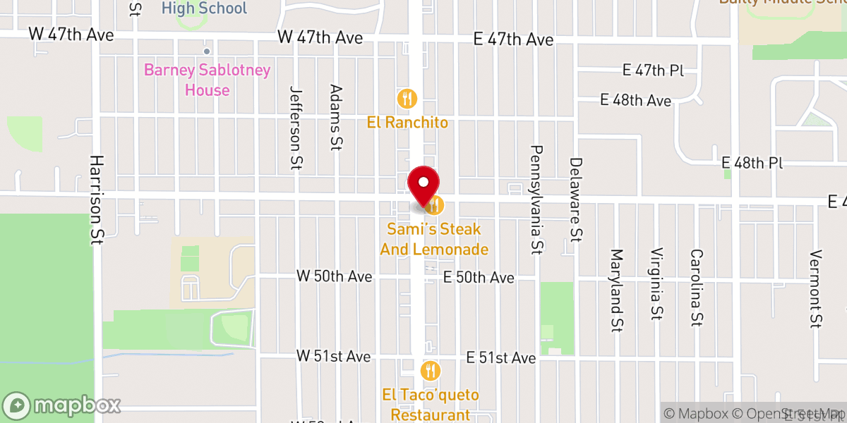 Map showing location of Repair the Breach Ministries