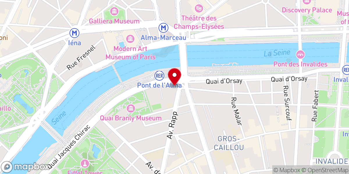 Map showing location of Centre Spirituel et Culturel Orthodoxe Russe